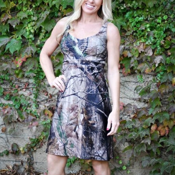Camo Kleid - Camouflage Sommerkleid Frauen Hochzeit Brautjungfer Hochzeitskleid Made in Usa von SXYfitness