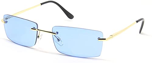 Sy Seeyou Sonnenbrille, Glas, transparent, mehrfarbig, rechteckig Gr. M, Bleu Sky von SY