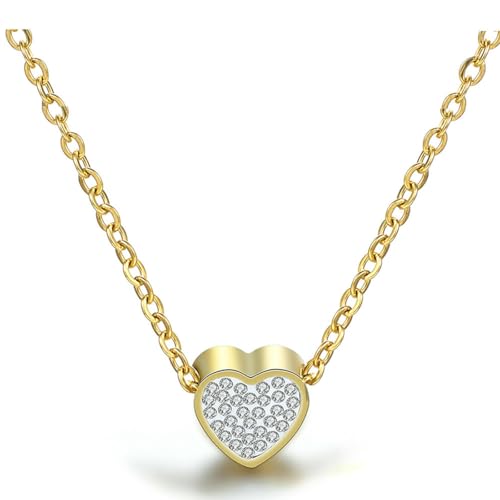 Damen Persönlichkeit Einfache 12mm Diamant Besetzen Titan Stahl Halskette Schlüsselbein Kette Edelstahl Damen Persönlichkeit Einfache 12mm Diamant Besetzen Titan Stahl Halskette Schlüsselbein Kette Edelstahl von SYAVR