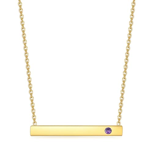 Dezember Geburtsstein Rechteckige Diamanten Set 18K Gold Lock Chain Halskette mit Laserlogo Dezember Geburtsstein Rechteckige Diamanten Set 18K Gold Lock Chain Halskette mit Laserlogo von SYAVR