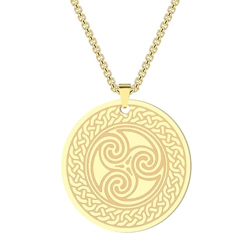 Hip Hop Marke Gold Edelstahl Anhänger Halskette Trendige Herren Street Dance Accessoires von SYAVR