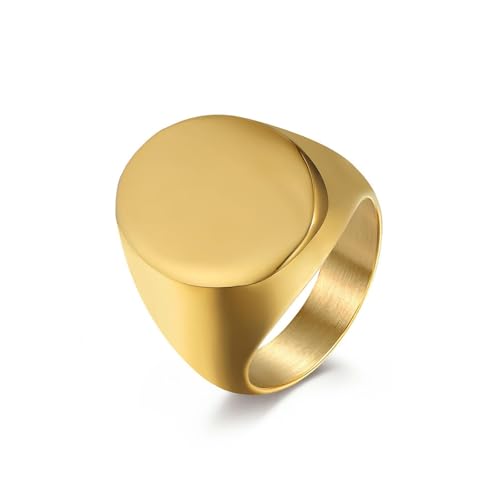 Minimalistischer großer Light Seal Titan Stahl Ring für Männer, personalisierter High-End-Schmuck Minimalistischer großer Light Seal Titan Stahl Ring für Männer, personalisierter High-End-Schmuck von SYAVR