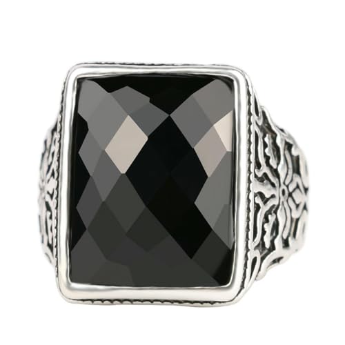 Modischer, minimalistischer, exquisiter geschnitzter antiker Silber Vintage Herren Ring Modischer, minimalistischer, exquisiter geschnitzter antiker Silber Vintage Herren Ring von SYAVR
