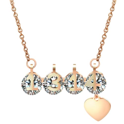 Personalisierte und modische Damen Titan Stahl Liebe Valentinstag Geschenk Edelstahl Halskette Schlüsselbein Kette Personalisierte und modische Damen Titan Stahl Liebe Valentinstag Geschenk Edelstahl Halskette Schlüsselbein Kette von SYAVR