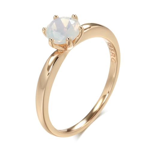 Rose Gold Classic Six Claw Small Fragrance Ring Zurückhaltender täglicher Zirkon Ring Diamantring für Damen Diamantring Zubehör Rose Gold Classic Six Claw Small Fragrance Ring Zurückhaltender täglicher Zirkon Ring Diamantring für Damen Diamantring Zubehör von SYAVR