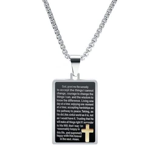 SYAVR 0MM Edelstahl Halskette Rechteckiger Schmuck Mode Kreuz Englisch Anhänger für Frauen SYAVR 0MM Edelstahl Halskette Rechteckiger Schmuck Mode Kreuz Englisch Anhänger für Frauen von SYAVR