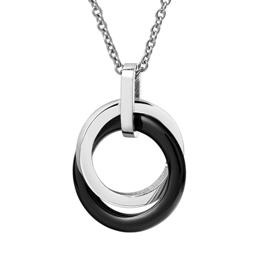 SYAVR 18mm Minimalist And Personalized Black And White Circular Cross Ceramic Pendant Necklace, Versatile Collarbone Chain For Women SYAVR 18mm Minimalist And Personalized Black And White Circular Cross Ceramic Pendant Necklace, Versatile Collarbone Chain For Women von SYAVR