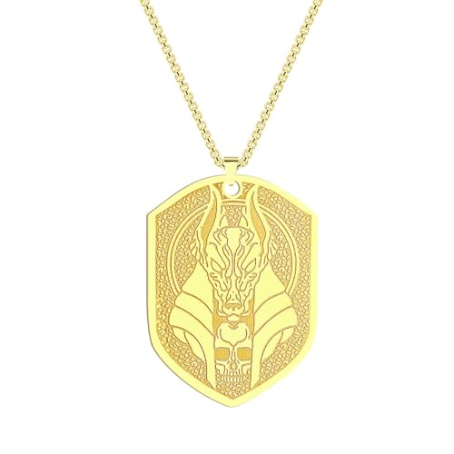 SYAVR Anubis Altägyptischer Schmuck Anhänger Herrenschmuck Geschenk Halskette Schmuck von SYAVR