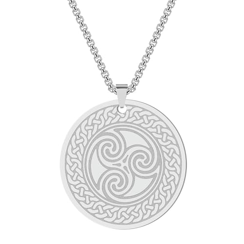 SYAVR Edelstahl Anhänger Halskette Pyramide Einfache Herren und Damen Charm Schmuck von SYAVR