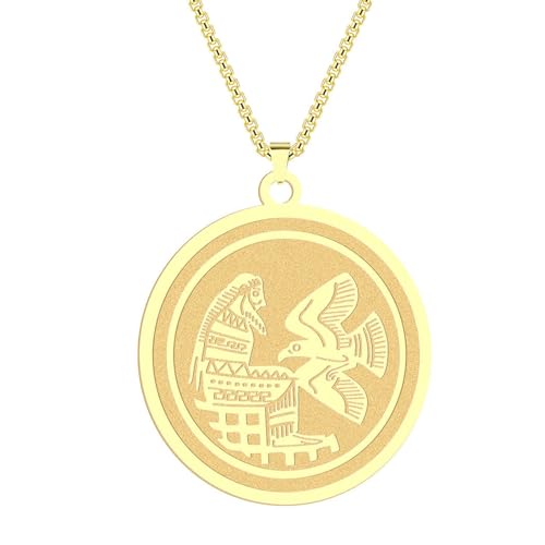 SYAVR Edelstahl Herren Münzen Halsketten Vogel Und Gans Anhänger Medaillen Geschenke Accessoires von SYAVR