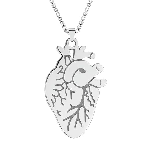 SYAVR Edelstahl Mensch Herz Halskette Damen Anhänger Arzt Geschenk Modische Schmuck Accessoires SYAVR Edelstahl Mensch Herz Halskette Damen Anhänger Arzt Geschenk Modische Schmuck Accessoires von SYAVR