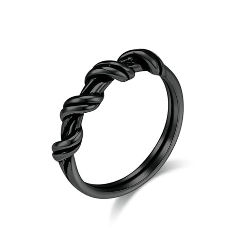 SYAVR Eisendraht umwickelter Titanstahlring, Nischen-Handschmuck für Männer und Frauen SYAVR Eisendraht umwickelter Titanstahlring, Nischen-Handschmuck für Männer und Frauen von SYAVR