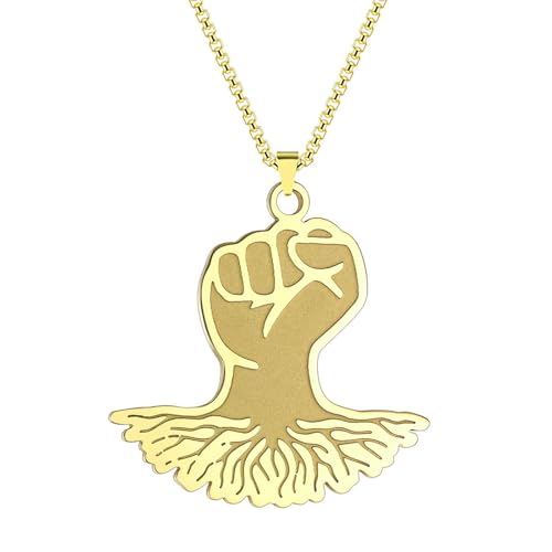 SYAVR Faust Halskette Rooted In Life Herren Power Punk Hip-Hop Accessoires von SYAVR