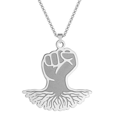 SYAVR Faust Halskette Rooted In Life Herren Power Punk Hip-Hop Accessoires von SYAVR