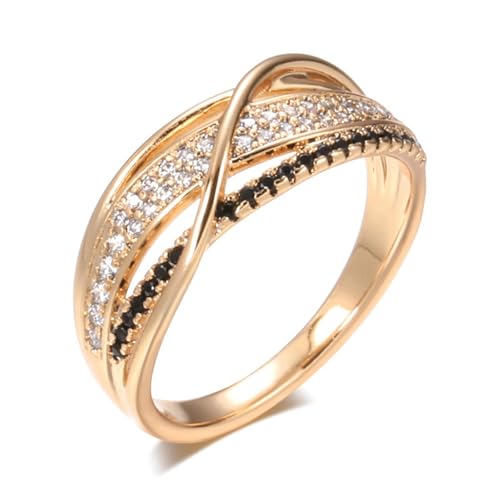SYAVR Modischer Zirkon Ring mit Damen Micro Wax Intarsien Roségold Ring Schmuck SYAVR Modischer Zirkon Ring mit Damen Micro Wax Intarsien Roségold Ring Schmuck von SYAVR