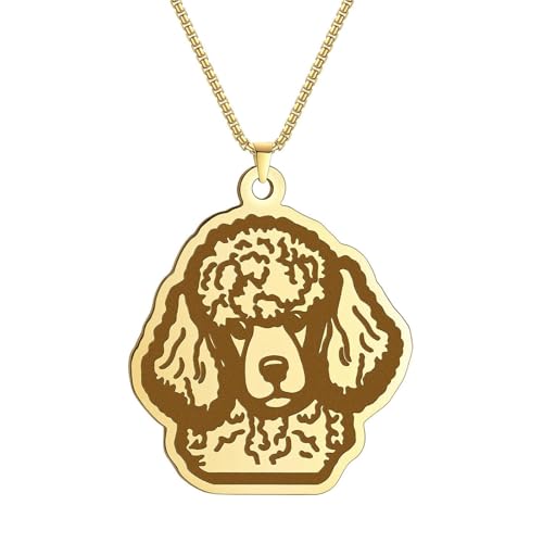 SYAVR Niedliche Tier Pudel Anhänger Halskette Für Frauen Und Männer Edelstahl Haustier Enthusiast Schmuck von SYAVR