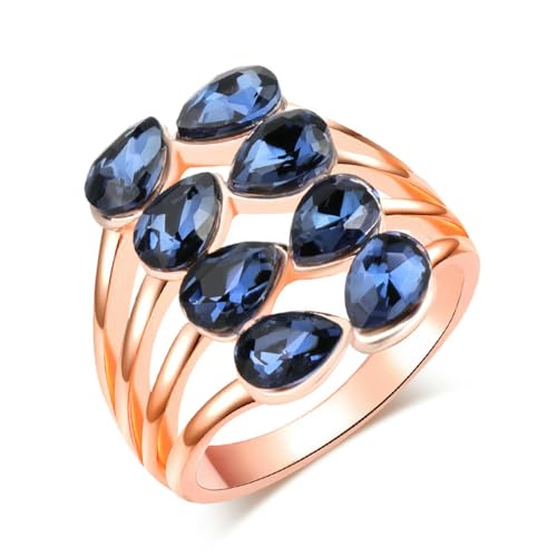SYAVR Ring Double Row Damen Multifacettierter Zirkon Kreativschmuck mit hohlem Modehandstück SYAVR Ring Double Row Damen Multifacettierter Zirkon Kreativschmuck mit hohlem Modehandstück von SYAVR