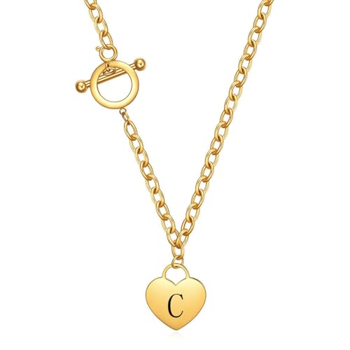 SYAVR Titanstahl Edelstahl 18 Karat Gold Herzförmiges Pfirsichherz 26 Buchstaben Halskette Titanstahl Damen Ot Schlüsselbeinkette SYAVR Titanstahl Edelstahl 18 Karat Gold Herzförmiges Pfirsichherz 26 Buchstaben Halskette Titanstahl Damen Ot Schlüsselbeinkette von SYAVR
