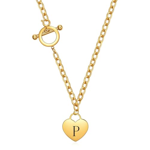 SYAVR Titanstahl Edelstahl 18 Karat Gold Herzförmiges Pfirsichherz 26 Buchstaben Halskette Titanstahl Damen Ot Schlüsselbeinkette SYAVR Titanstahl Edelstahl 18 Karat Gold Herzförmiges Pfirsichherz 26 Buchstaben Halskette Titanstahl Damen Ot Schlüsselbeinkette von SYAVR
