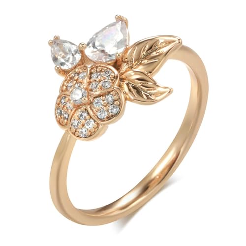 SYAVR Zirkon Ring Roségold Vielseitige Damen Trendige Accessoires SYAVR Zirkon Ring Roségold Vielseitige Damen Trendige Accessoires von SYAVR