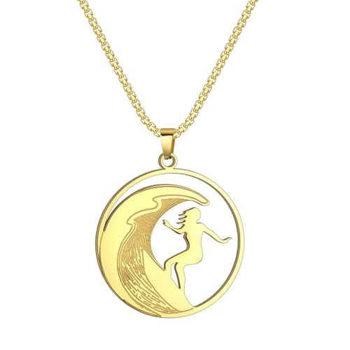 Surfen Mädchen Charme Surfbrett Halskette Sommer Mode Strand Schmuck Geschenk von SYAVR