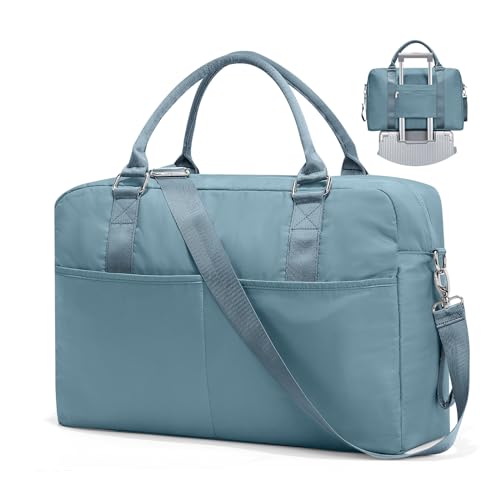 Reisetasche für Damen, Übernachtungstasche mit Nassfach und Trolleyhülle, Tragetasche, Sporttasche, Sporttasche, ZZ-Blau, 1 x Reisetasche von SYCNB