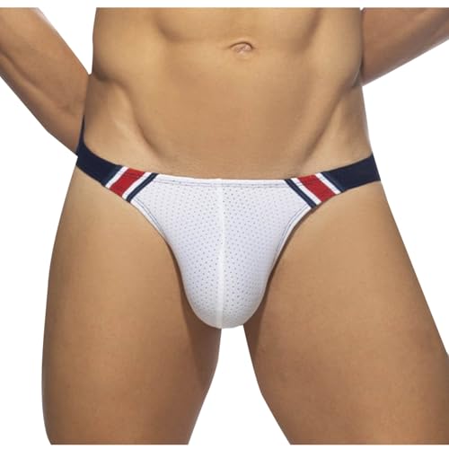 SYDUZAX Farblich Passende Schnelltrocknende Dünne Hochelastische Bikini-Badehose Mit Niedrigem Bund Und Cup Für Herren Sommer Badehose Strandhose Sporthose Trainingshose von SYDUZAX