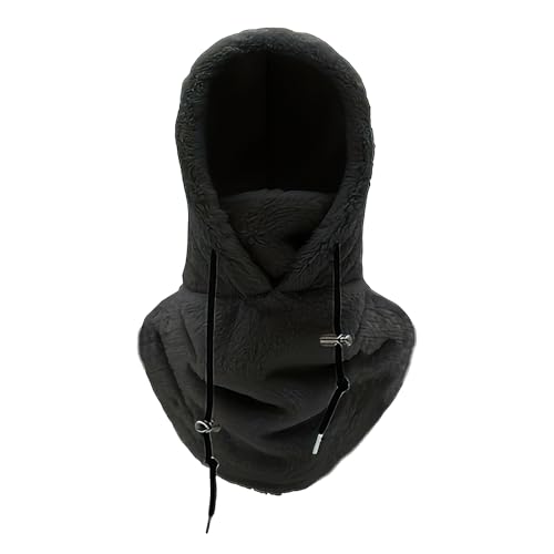 SYHSYC Plüsch Sturmhaube Mütze Winter Thermo Ski Maske Mütze Damen Warme Plüsch Fahrradhaube Nackenwärmer, Sturmhaube Winddichte Skimaske Balaclava Gesichtsmaske für Herren/Damen von SYHSYC