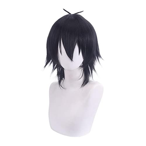 Anime Game Scissor Seven Short Black Cosplay Wig Snthetic Hair Killer Halloween Kostüm Party Wigs für Herren Erwachsene SYIBOO Anime Game Scissor Seven Short Black Cosplay Wig Snthetic Hair Killer Halloween Kostüm Party Wigs für Herren Erwachsene SYIBOO von SYIBOO