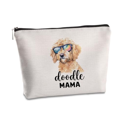 SYIJIMSJKT Goldendoodle, Make-up-Tasche mit Aufschrift "Doodle", Geschenk für Mütter, Geburtstag, Weihnachten, Freundschaft, Geschenk für Frauen, Tierliebhaber, Freundin, Mutter, Reisetasche, von SYIJIMSJKT