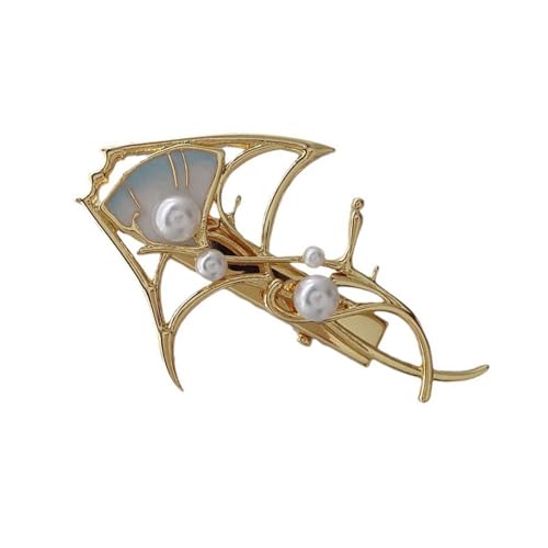 Elegante Perlen-Haarspange mit Manta-Designs, Mehrzweck-Perlen, Haarspange in Mantas-Form, einzigartige Haarnadel für Damen von SYJHHWGS