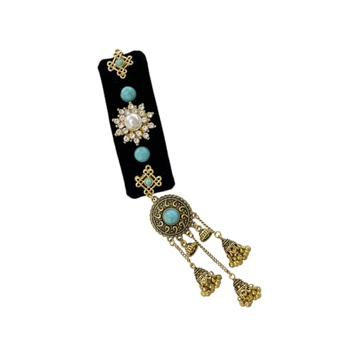 Modischer Quasten-Haarschmuck, einzigartige ethnische Haarspange mit Quasten-Anhänger für diejenigen, die unverwechselbare Stile lieben von SYJHHWGS