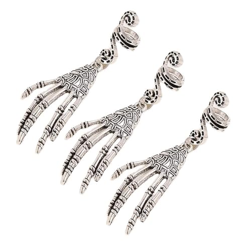 Skelettkrallen Haarringe Haarperlen Losen Spulen Haarschmuck Für Geflecht Dreadlock Perlen Haare Clip Rings Geflecht Clip Clip von SYJHHWGS