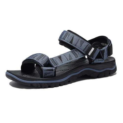 SYKT Sandalen Herren Trekkingsandalen Wandersandalen Outdoorschuhe Freizeitschuhe Strand Sandalen Sport Sandale von SYKT
