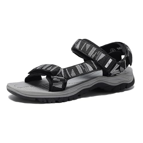 SYKT Sandalen Herren Trekkingsandalen Wandersandalen Outdoorschuhe Freizeitschuhe Strand Sandalen Sport Sandale von SYKT