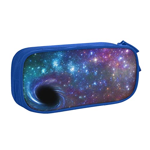 Federmäppchen mit Galaxie-Druck, doppelstöckig, für Schule, Büro und Reisen, hohe Kapazität, blau, Einheitsgröße, Taschen-Organizer von SYLALE