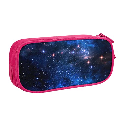 Galaxy Night Federmäppchen mit Doppeldecker-Motiv, für Schule, Büro und Reisen, hohe Kapazität, rose, Einheitsgröße, Taschen-Organizer von SYLALE