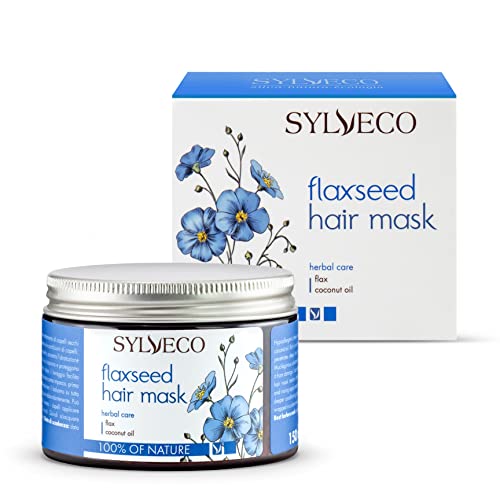 SYLVECO Haarmaske Feuchtigkeit mit Leinsamen 150 ml - Vegan Haar Maske für Frauen und Männer von SYLVECO