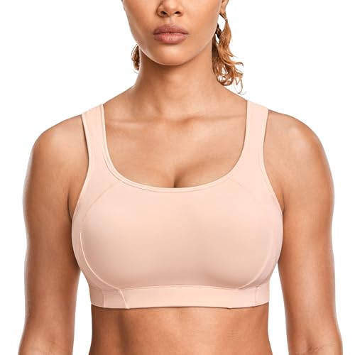 SYROKAN Damen Ohne Bügel Sport BH Starker Halt für Große Größen mit Einlage Zuckerwatte Rosa 95F SYROKAN Damen Ohne Bügel Sport BH Starker Halt für Große Größen mit Einlage Zuckerwatte Rosa 95F von SYROKAN