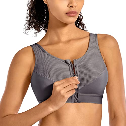 SYROKAN Damen Sport BH Starker Halt - Vorderverschluss Ohne Bügel Und Einlagen für Nach Brust OP Fitness Lauf Yoga Wildwachsender Wald 80F SYROKAN Damen Sport BH Starker Halt - Vorderverschluss Ohne Bügel Und Einlagen für Nach Brust OP Fitness Lauf Yoga Wildwachsender Wald 80F von SYROKAN