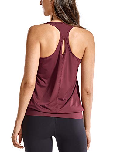 SYROKAN Damen Sport T-Shirt Tank Top - Ringerrücken Gym Elastische Fitness Savanne 40 von SYROKAN