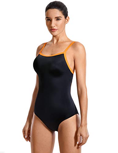 SYROKAN Damen Sport Badeanzug One Piece Trainings Profi Einteiler Bademode mit Cups Mehrfarbig #8 36 von SYROKAN