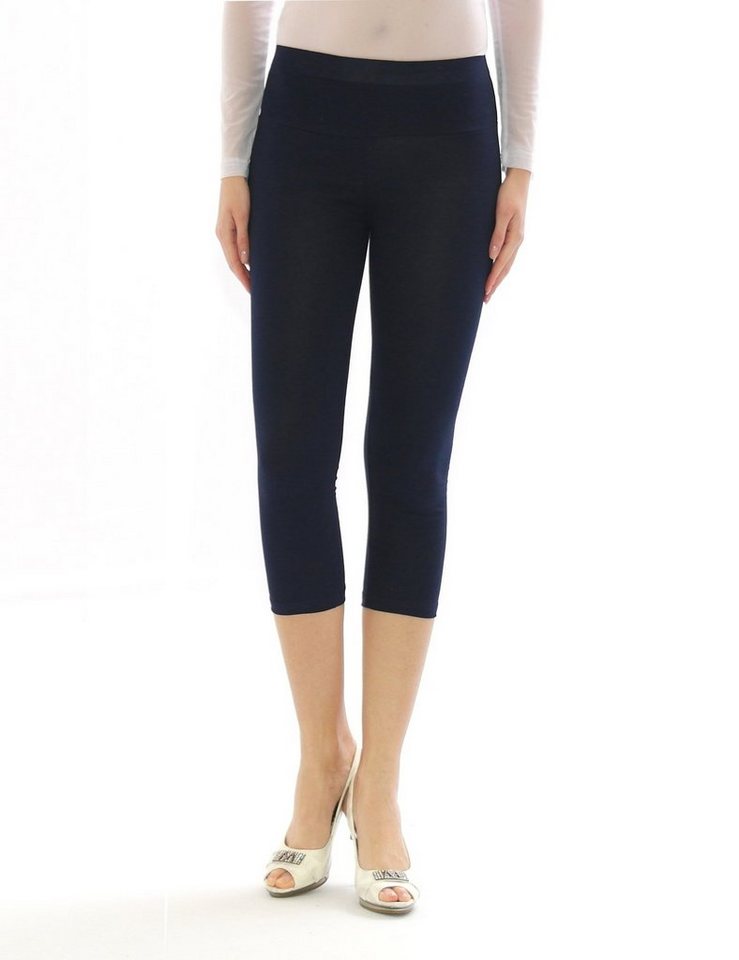 SYS Caprileggings Damen Capri 3/4 Leggings hoher Bund Hose Wäsche Leggins von SYS