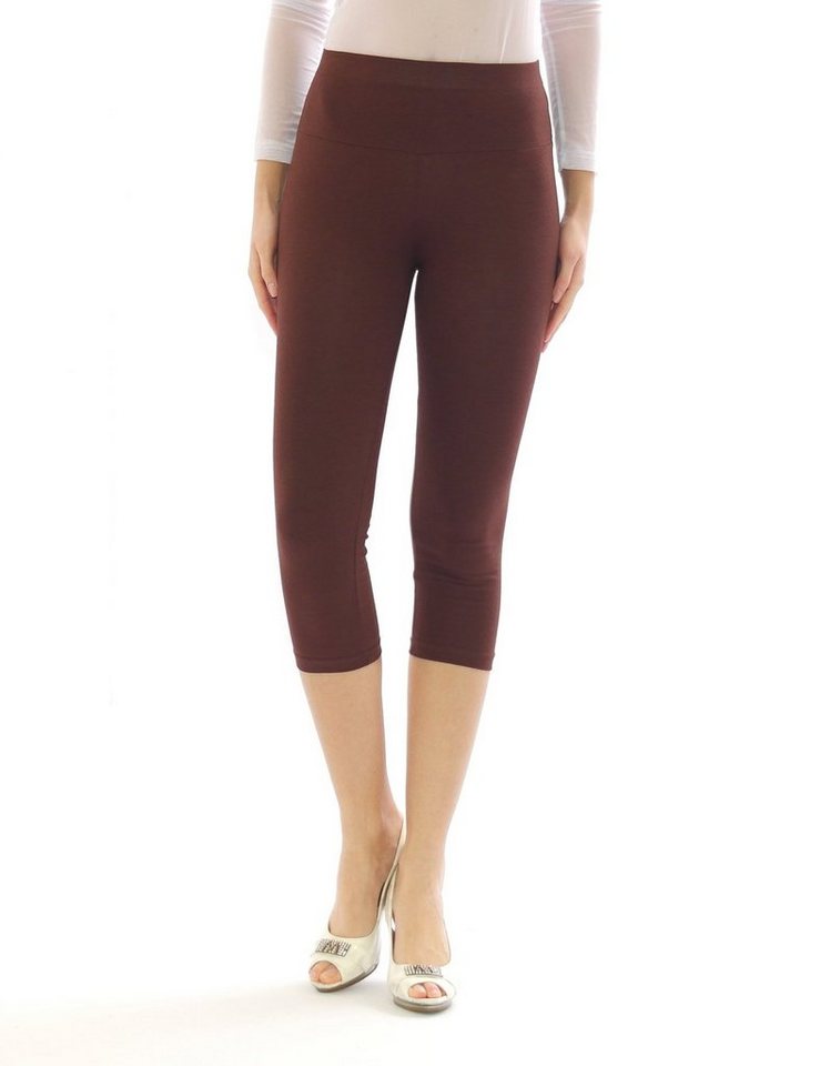 SYS Caprileggings Damen Capri 3/4 Leggings hoher Bund Hose Wäsche Leggins von SYS