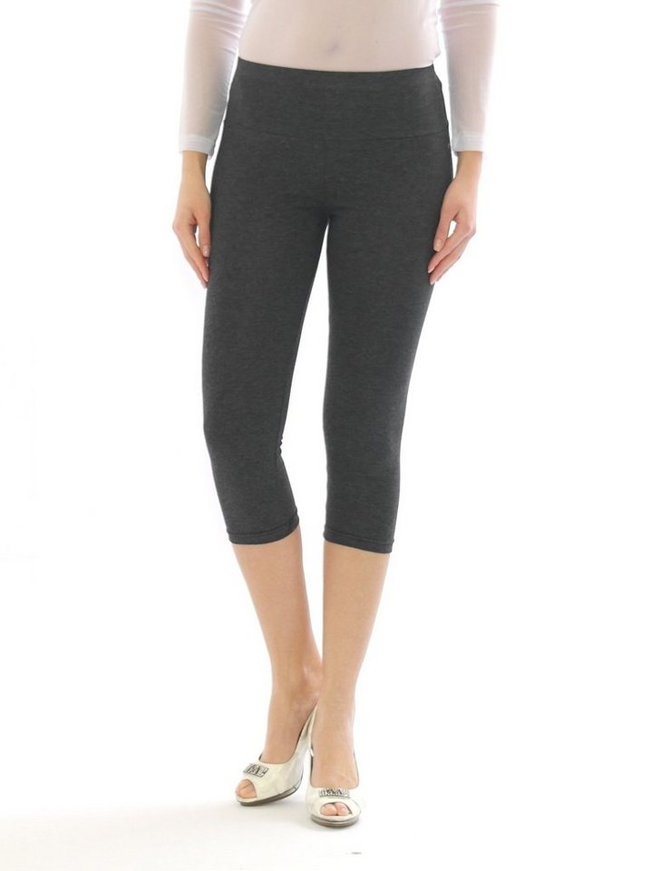 SYS Caprileggings Damen Capri 3/4 Leggings hoher Bund Hose Wäsche Leggins von SYS