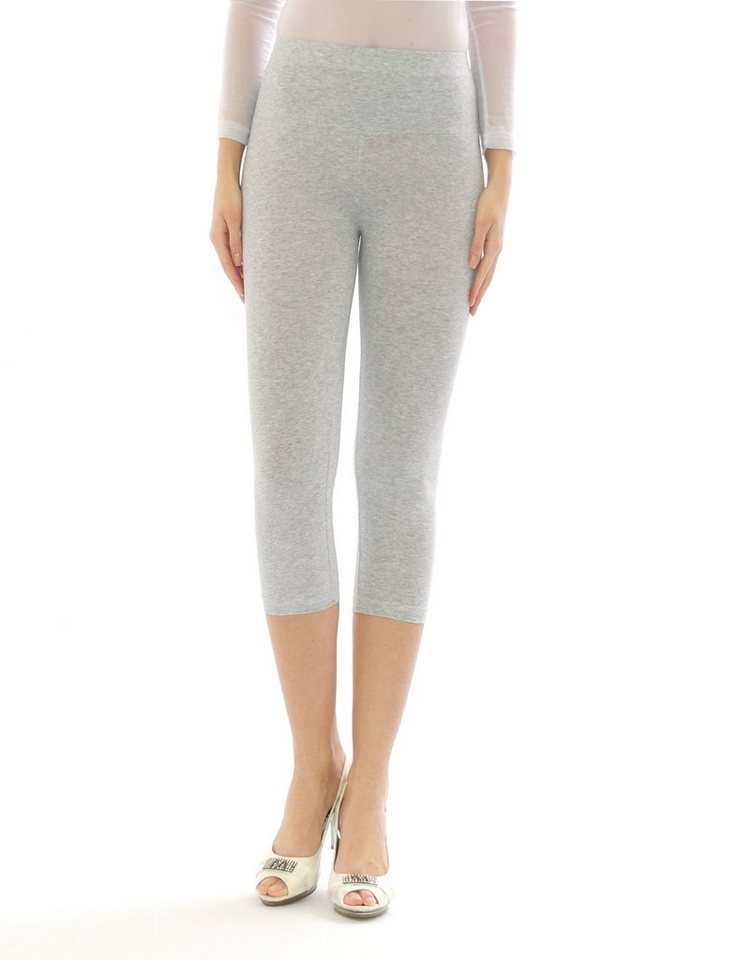 SYS Caprileggings Damen Capri 3/4 Leggings hoher Bund Hose Wäsche Leggins von SYS