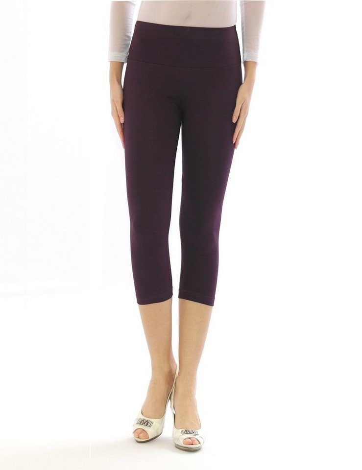 SYS Caprileggings Damen Capri 3/4 Leggings hoher Bund Hose Wäsche Leggins von SYS