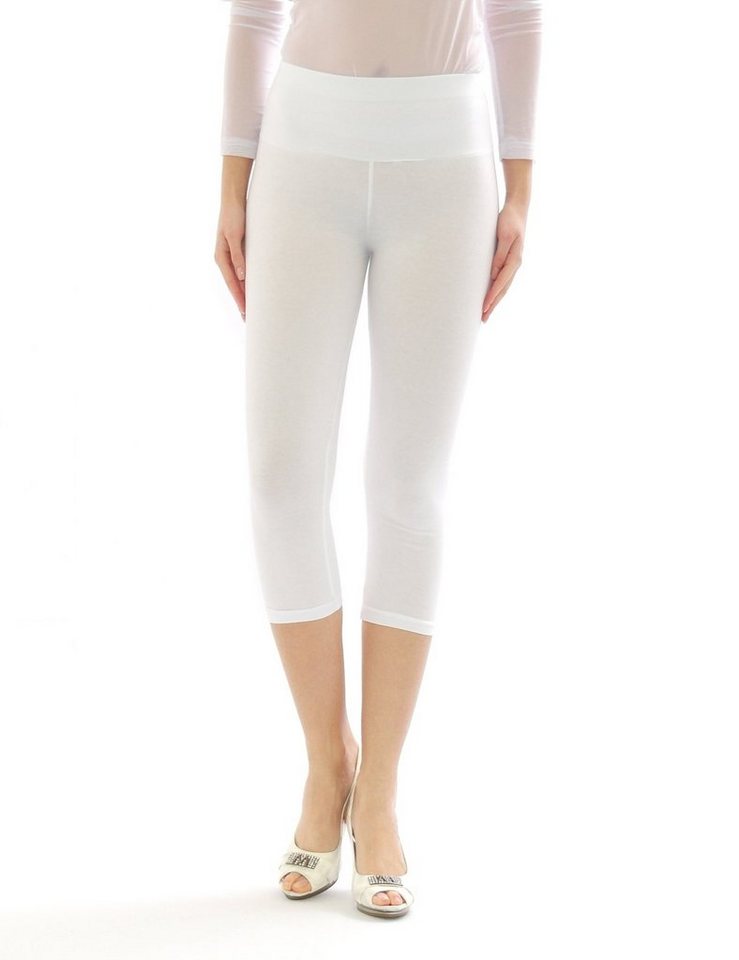 SYS Caprileggings Damen Capri 3/4 Leggings hoher Bund Hose Wäsche Leggins von SYS