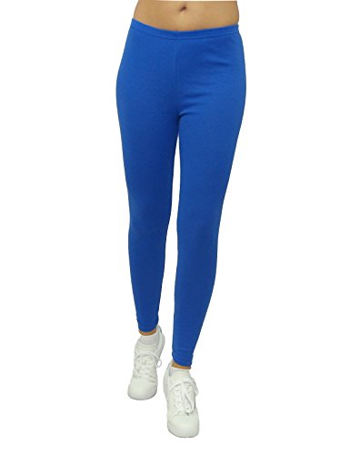 SYS Damen Thermo Leggings Hose lang Baumwolle Fleece blau XL von SYS