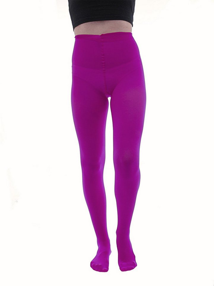 SYS Feinstrumpfhose Strumpfhose 40 DEN Mikrofaser matt Farben violet-fioletowy 3-M 40 DEN matt, 40 DEN von SYS